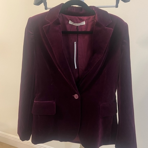 NWT Susana Monaco Velvet Blazer pant suit set - size small - Picture 2 of 9